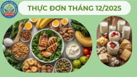 Thực đơn tháng 12 năm 2025