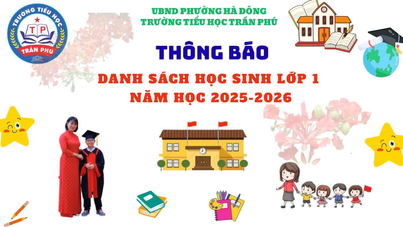 UBND PHƯỜNG HÀ ĐÔNG TRƯỜNG TIỂU HỌC TRẦN PHÚ