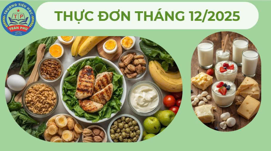 Thực đơn tháng 12 năm 2025